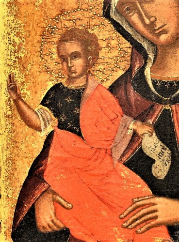 Religious Antiques  - Mother of Cosolation, circle of  Nikolaos Tzafouris (1455-1501)